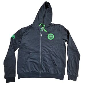 Tequila Patron Mexico Bee‎ Logo Zip Up Hoodie Sweatshirt Mens XL Streetwear